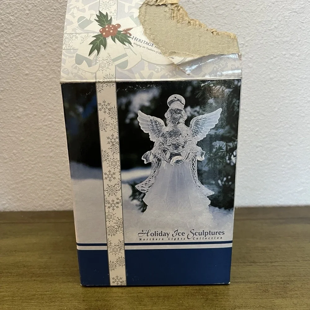 Christmas Angel Hard Plastic Rotating Colors 5.5